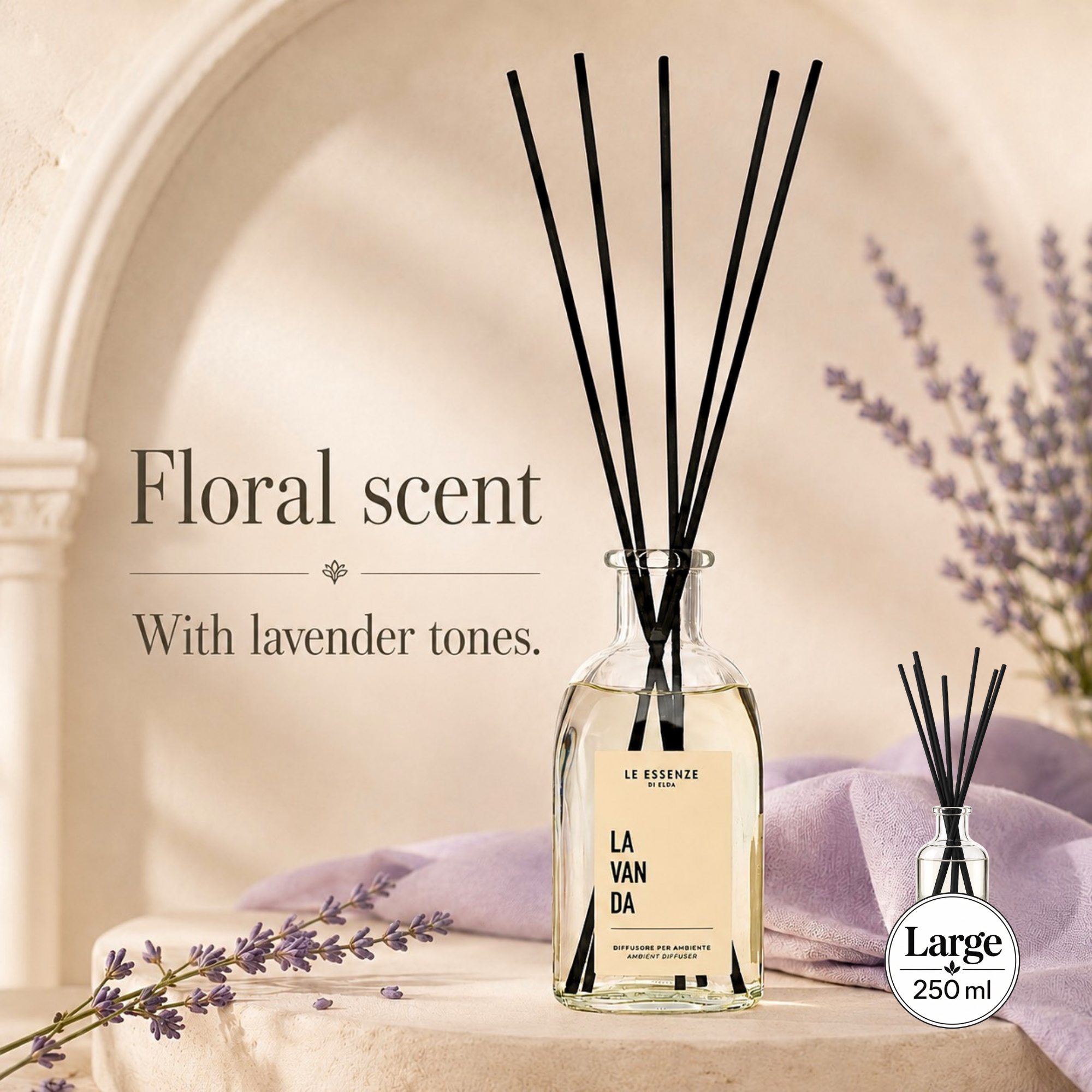 Stick diffuser - Lavanda - 250ml - Large