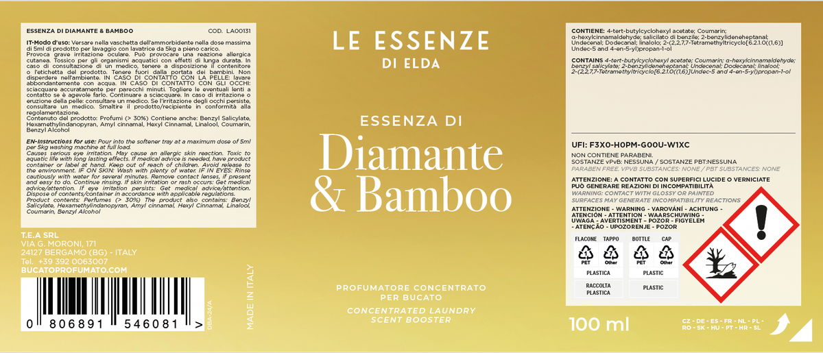 Laundry perfume - Diamante & Bamboo