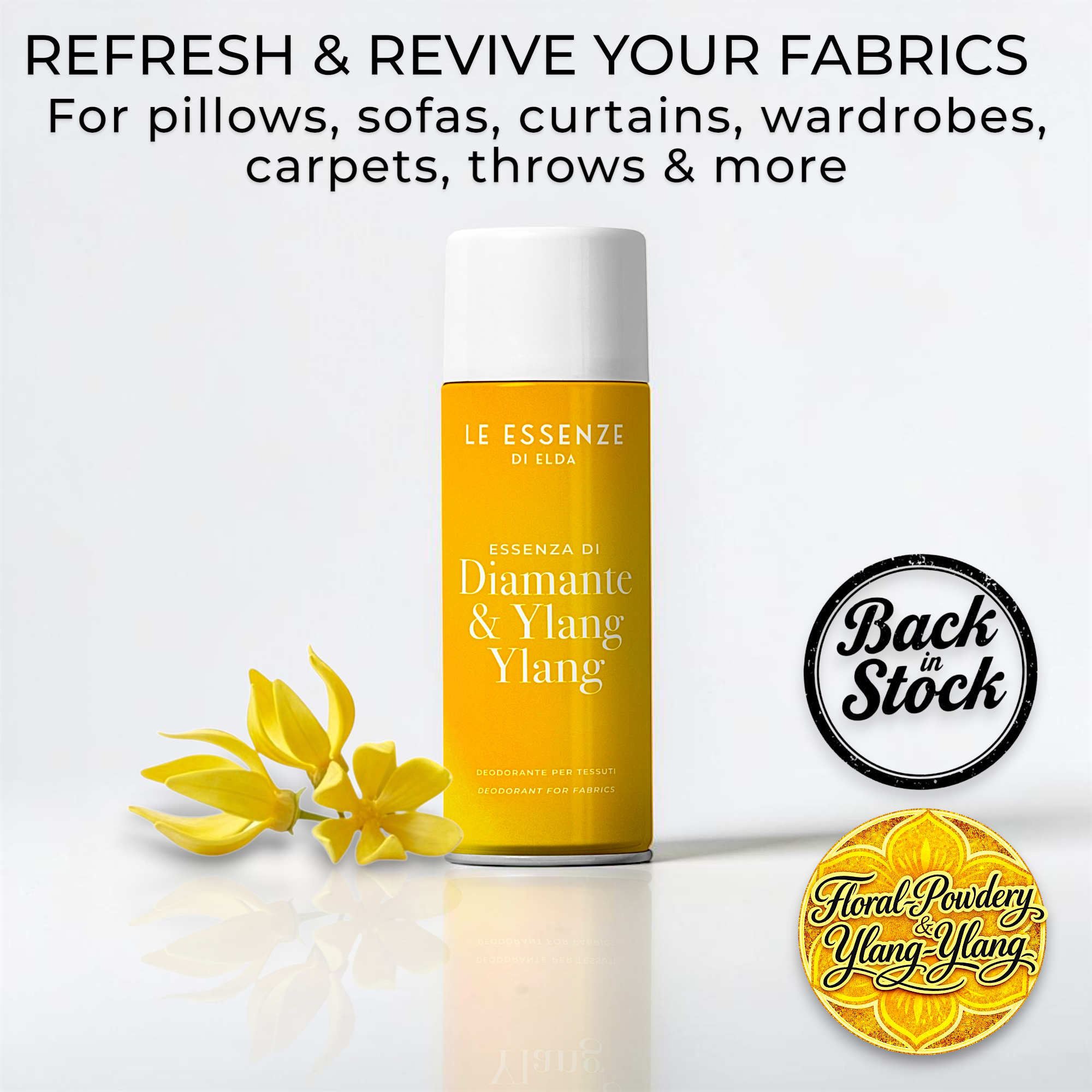 Fabric spray freshener - Diamante - Ylang